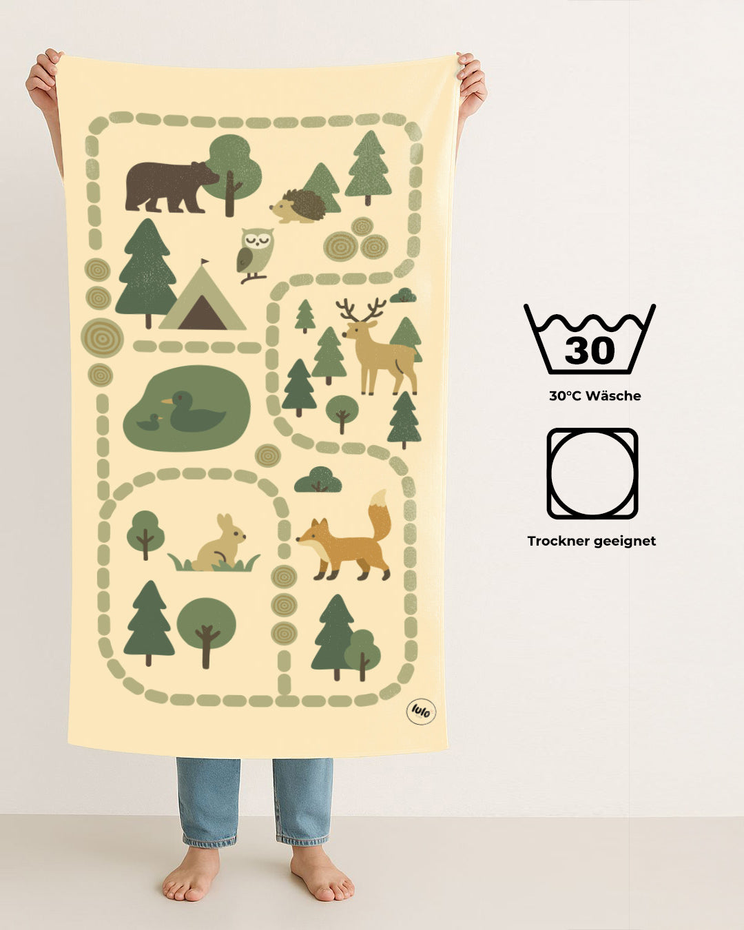 Spiel- & Badehandtuch "Waldwelt"