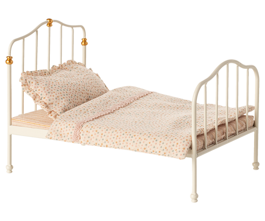 Vintage Bett, Maus - Cremefarben