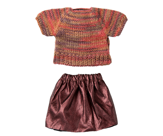 Rock und Strickbluse, Mama Maus